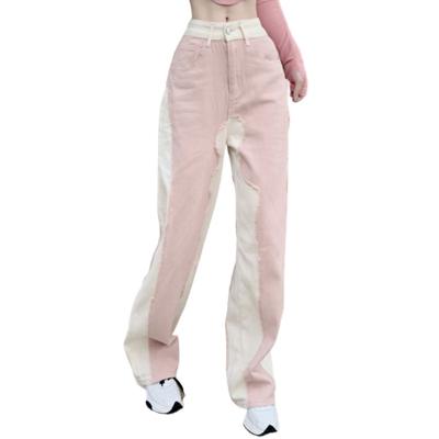 China Anti-Wrinkle High Waisted Women Summer Casual Women's Suit Formal Pink Wide Leg Pants for sale