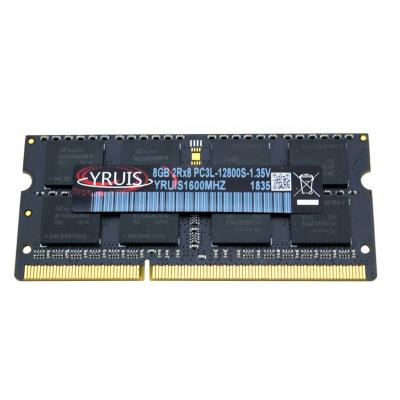 China Original Laptop Ram Memory Compatible from YRUIS LAPTOP factory outlet DDR3 8G 1333 1600mhz 12800S 1.35V RAM FEDEX with all for sale