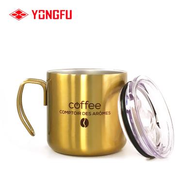 China PORTABLE 14 oz Insulated Stainless Steel Travel Coffee Mug With Lid Coffee Mugs Custom Logo With Straw for sale