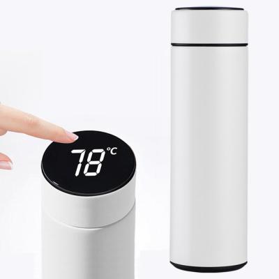 China New PORTABLE Creative Custom Logo Temperature Display Stainless Steel Water Mug Thermos Mug With Smart for sale