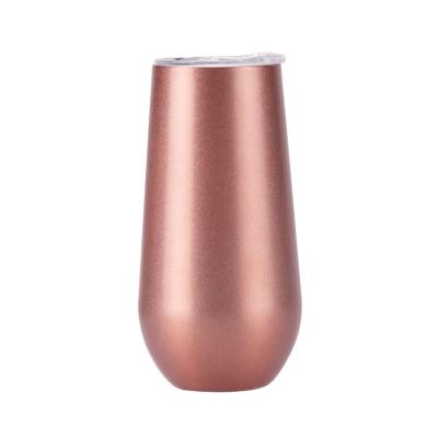 China LFGB 6oz Viable Sublimation DIY Logo Printable Stainless Steel egg shape watler popular custom bottles for sale