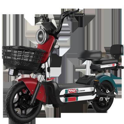 China Wholesale Cheap China Aluminum Alloy Two Seat Electric Bike Bicycles For Drum Brake Electric Scooter With Seat for sale