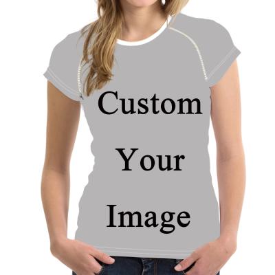 China Anti-Wrinkle Fashion Women Manufacturer Custom Logo Luxury Branded T Shirts for sale