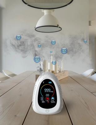 China ABS+LCD Smoke&Carbon Oxide Detector Air Quality Monitor Fire Resistant Smoke and Industrial Carbon Monoxide Alarm Carbon Monoxide Price for sale