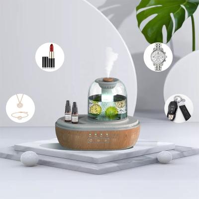 China Mini Diffuser 2021ultrasonic Glass Car Air Humidifier Air Purifier Aromatherapy Ceramic Electric Music Fragrance Diffuser Stone Bottle for sale