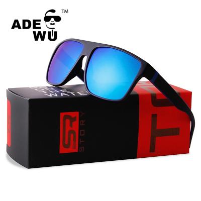 China Sports ADE Sunglasses With You STYZ2057J New Arrival TR90 Big Square Frame Men's Polarized Retro Sunglasses for sale