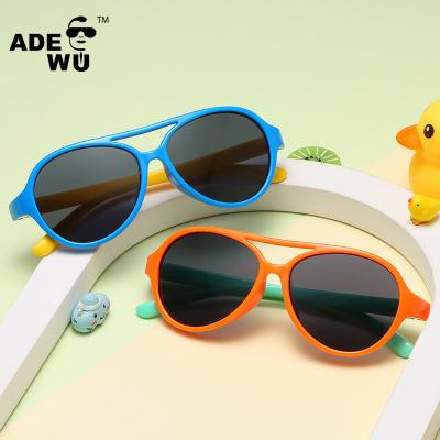 China Fashion ADE sunglasses you XA15043 with fashion double bridge kids polarized silicone sunglasses kids sunglasses 2020 for sale