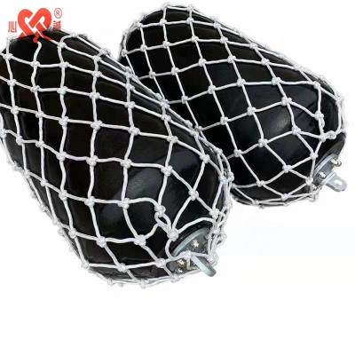 China Used For Yacht Certified Black Floating Eva Foam Fender With Net Rope for sale