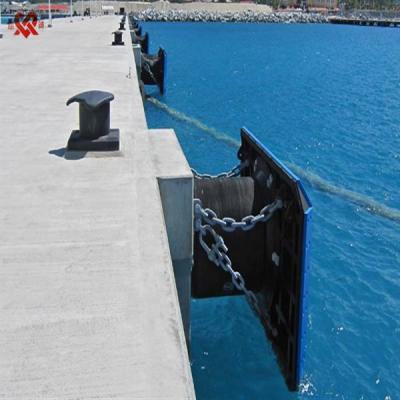 China Used for boat and dock proetction accessories marine cell rubber fender with front panel for sale