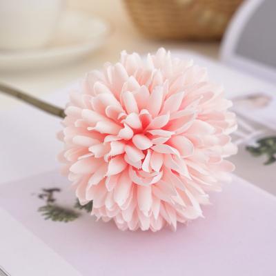 China Simple Artificial Fake Simple Home Decoration Flower Hand Ball Chrysanthemum Ball Branch Garden.Hotel.Home.Office Decor Chrysanthemum Nordic Wind for sale