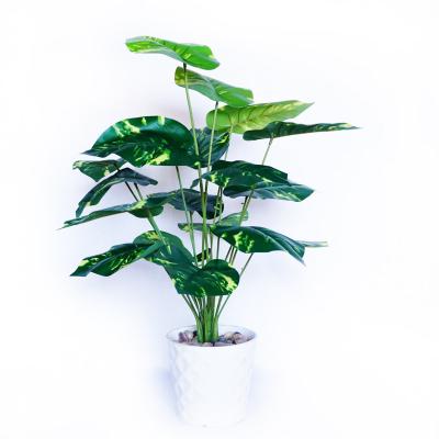 China Home Decoration 18 Leaf Wedding Party Hotel Plastic Artificial Tree Apple Grow Leaves Realistic Home Decor Plants Faux Bonsai Trees Potted Wedding Party for sale