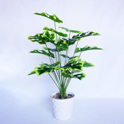 China Wedding Party Hotel Decoration Home Plant Head 18 Realistic Fake Plants Turtleback Plants Fake Bonsai Trees Plastic Artificial Home Decor Wedding Party Leaf for sale