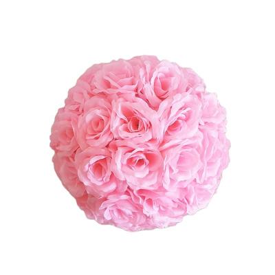 China Garden.Hotel.Home.Office Decor 30 cm Rose Flower Balls Whole Colored Artificial Flower Ball Hanging Decorative Arrangements for Wedding Centerpieces Decoration for sale