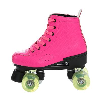 China Wholesale fashion roller skates \ fashion Chinese goods comfortable \ durable old, double row of roller skates skates with led for sale