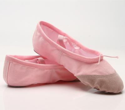 China Woman Latin Dance Shoes Professional Canvas Split Unique Ballet Shoes Cheap Shoes For For Womaen Spanish Dance Shoes OEM Wholesale for sale