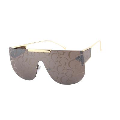 China 2021 Sun New Arrival OEM Kenbo Sunglasses Fashion Glass Unique Rimless Shades Trendy Big One Piece Frame Customized Metal Rimless Sunglasses for sale