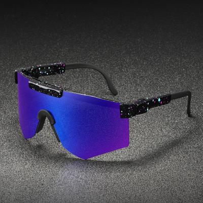 China Custom Pit Viper Mirrored Lens Fashion Sun Glasses Fashion Logo Sport Windproof UV400 Cycling Outdoor Sunglasses for Men and Women for sale