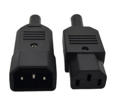 China Residential / General Purpose IEC C13 / C14 Plug Connector 10A 250V Male And IEC Female Sockets for sale