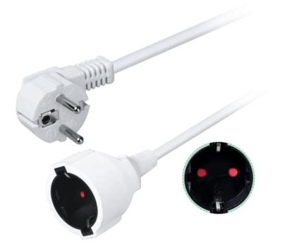 China 16A 250V Household Appliance Extension Cord Eu Plug EU Extension German VDE Power Cable With VDE Plug GS/CE Certification H05VV-F 3G1.5mm2 for sale