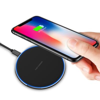 China Mobile Phone 10W QI Fast Wireless Charger Charging Pad for Samsung Note 9 8 plus Galaxy S10 S9 S8 for sale