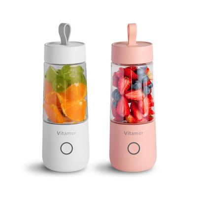 China 350ml Mini Portable Electric Fruit Juicer USB Smoothie Maker Blender Outdoor Rechargeable Juice Cup Machine for sale