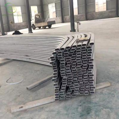 China Planting vegetables and flowers Wuxi zewo steel pipe greenhouse high quality hot dip galvanized frame for sale