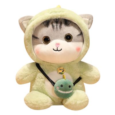 China Kids Toy Gift Custom Logo Kawaii Big Eye Plush Interactive Cat Toy Deformed Realistic Cat Animal Plush For Stuffed Pet Cat Toys for sale