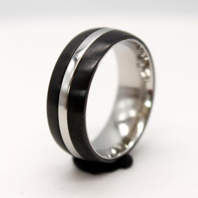 China Attractive Ring Woman Wedding CLASSIC Supplier Black Stainless Steel Ring Jewelry Factory Style Stainless Steel for sale