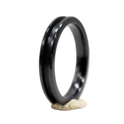 China CLASSIC 4mm Simple Design Exquisite White Black White Couples Jewelry Ring Wedding Engagement DIY Ceramic Ring for sale