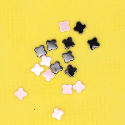 China Hot Sale Zirconia Ceramic Four Leaf Clover DIY Ceramic Trimmings For Jewelry Making for sale