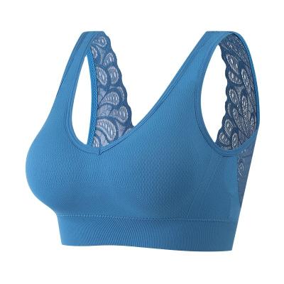 China New Design QUICK DRY Gather Lifting Up Breathable Comfortable Sports Seamless Bra For Women for sale