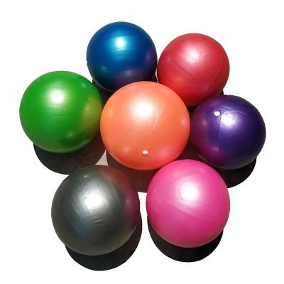 China Round 25cm Yoga Ball Fitness Pilates Balance Exercise Gym Fitness Core Ball Indoor Yoga Training Ball for sale