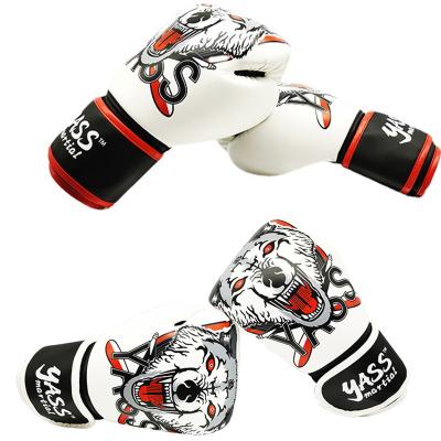 China Comfortable Boxing Gloves Custom Durable Your Own Boxing Gloves White Red Boxing Gloves for sale