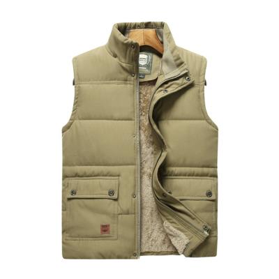 China Windproof Mens Clothing Winter Vest Jackets Sleeveless Coat Male Warm Fleece Vest for sale