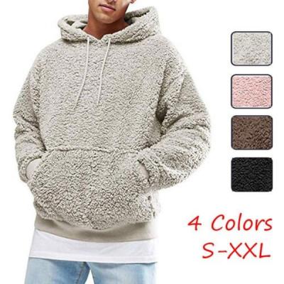 China Regular Men's Pullover Fluffy Hooded Sweatshirt Tee Shirts Casual Hoodie Fleece Sweater for sale