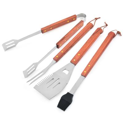 China Easily cleaned 18/0 stainless steel BBQ tool kit for sale