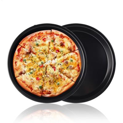 China Bakeware Disposable Non-Stick Pizza Pan For The Oven, 9 Inch Steel Pan for sale