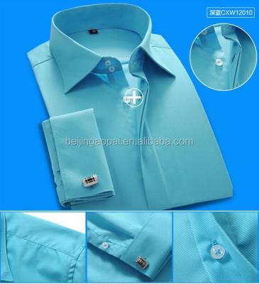 China Latest Shirt Designs Anti-pilling High Quality Solid Color Different Collar Top For Mens Dress Shirts for sale