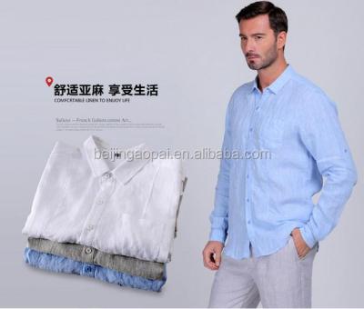 China Anti-pilling Brand Top Cotton And Fancy Design Canvas Mens White Double Pocket Casual Shirts for sale