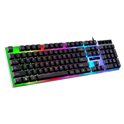 China Anti-ghosting G21 USB 2.0 Latest LED Gaming Keyboards Professional 104 Keys Backlit Notebook Home Office Computer Keyboard for sale