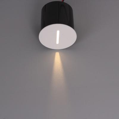 China Modern Top Selling Modern Square 3W White Black Round LED Stage Corner Wall Lamp for sale