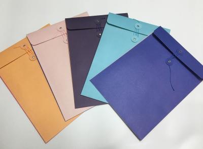 China 300gsm Offset Kraft Paper String Closure Envelopes for sale