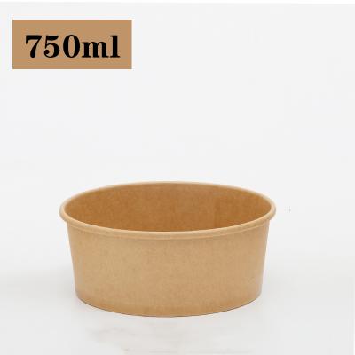 China Disposable Disposable Paper Rice Bowl Paper Salad Bowl Soup Bowl for sale