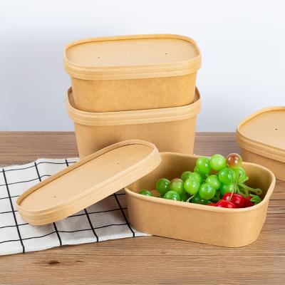 China Food Bowl Disposable Container Biodegradable Disposable Paper Soup Bowl for sale