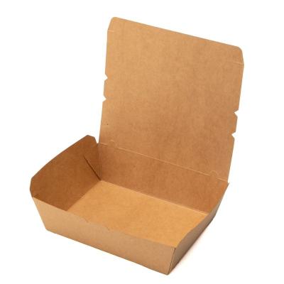 China Bento Takeout Disposable Kraft Paper Disposable Food Bowl for sale