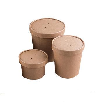 China Disposable 12oz Soup Disposable Paper Cups With Paper Lid, Ice Cream Cup, Coppa Gelato for sale