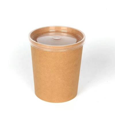 China Recycled Materials Disposable Ice Cream Cups Paper Soup Cups With Lids Fancy Ice Cream Cups for sale