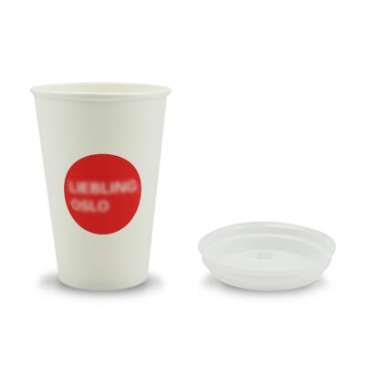 China Hot Sale Product Food Grade Biodegradable 500ml Ice Cream Custom Cheap Disposable Paper Cup, Coffee Cup With Disposable Lid for sale