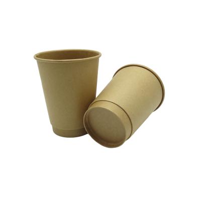 China Custom Paper Double Wall Biodegradable 12 Ounce Logo Disposable Coffee Cup, Ice Cream Paper Cup with Personal Lid Logo for sale