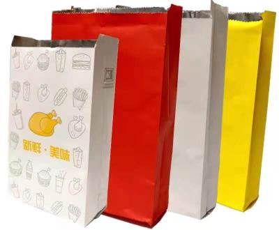 China Heat Insulation Disposable Colorful Barbecue Bag Disposable Aluminum Foil Bag Fried Chicken Bags Wholesale Fresh for sale